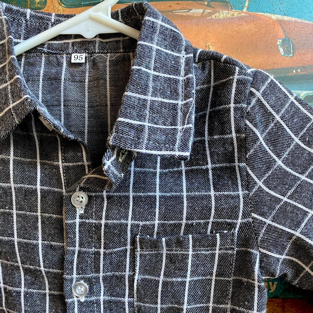 Grey Button-up - Picture 2 of 3